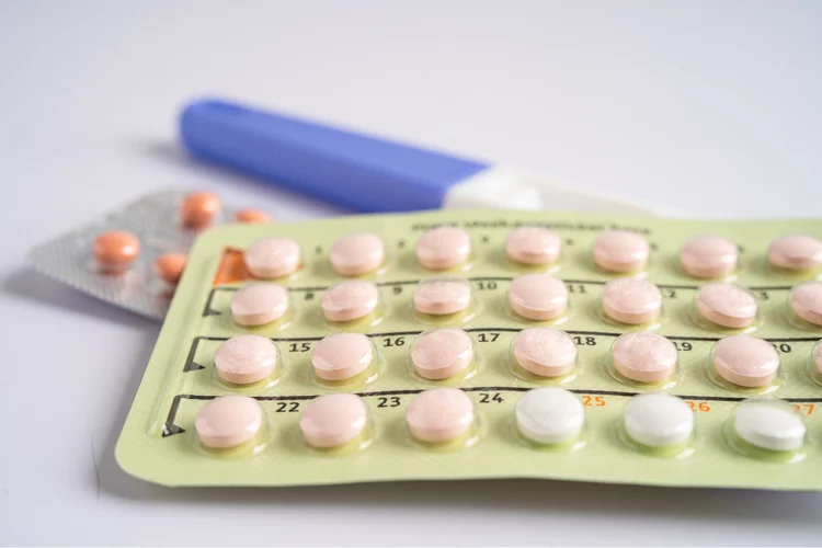 Oral contraceptive pill pack used as period delay medication to postpone menstruation timing.
